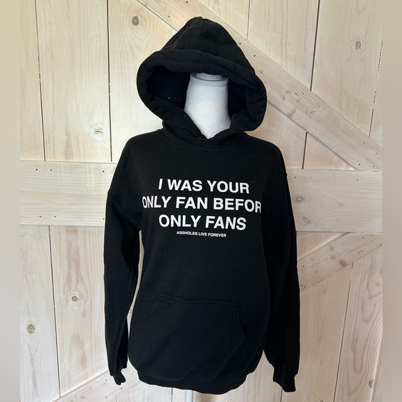 Assholes Live Forever Black Hoodie Size Small - Picture 1 of 1